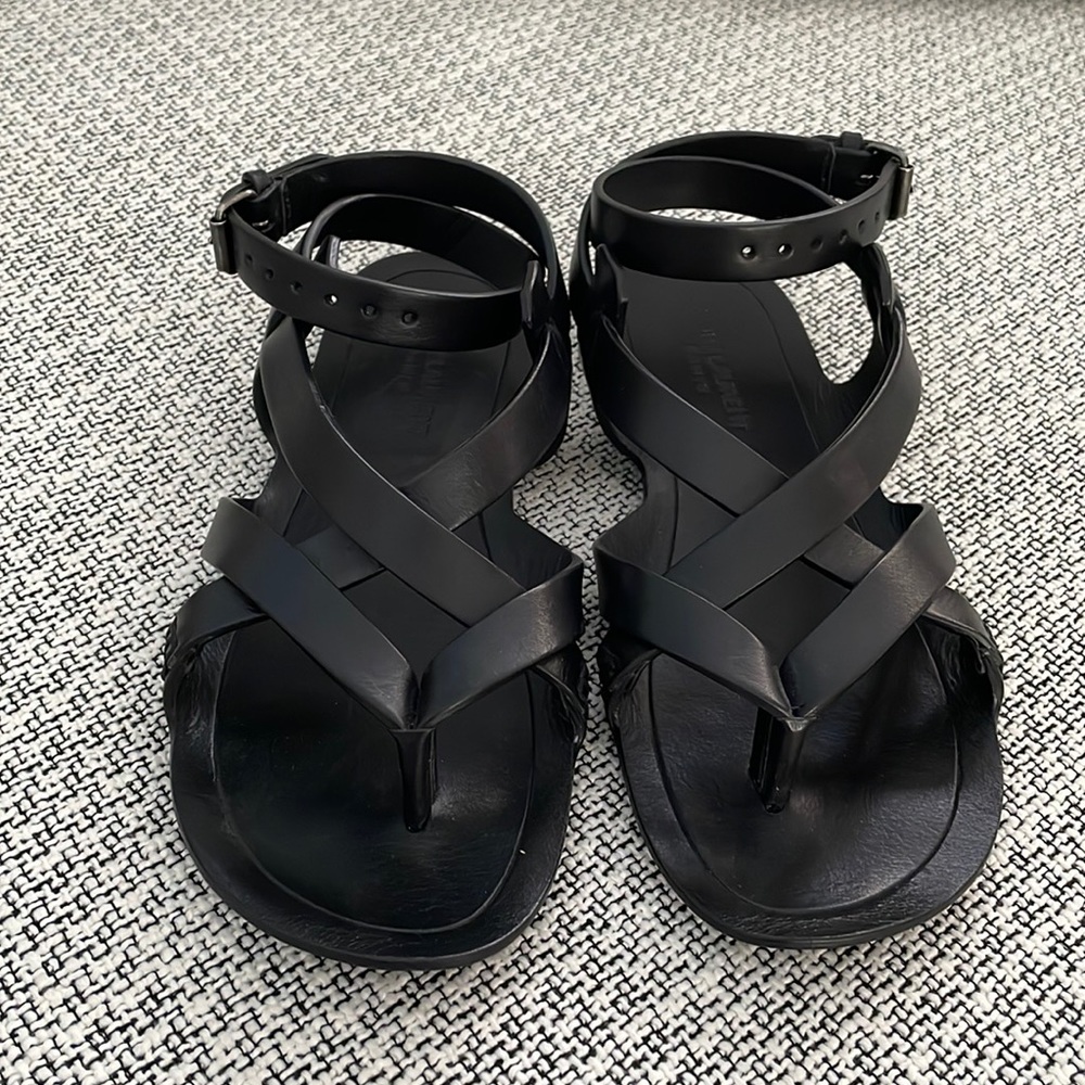 Yves Saint Laurent Black Sandals